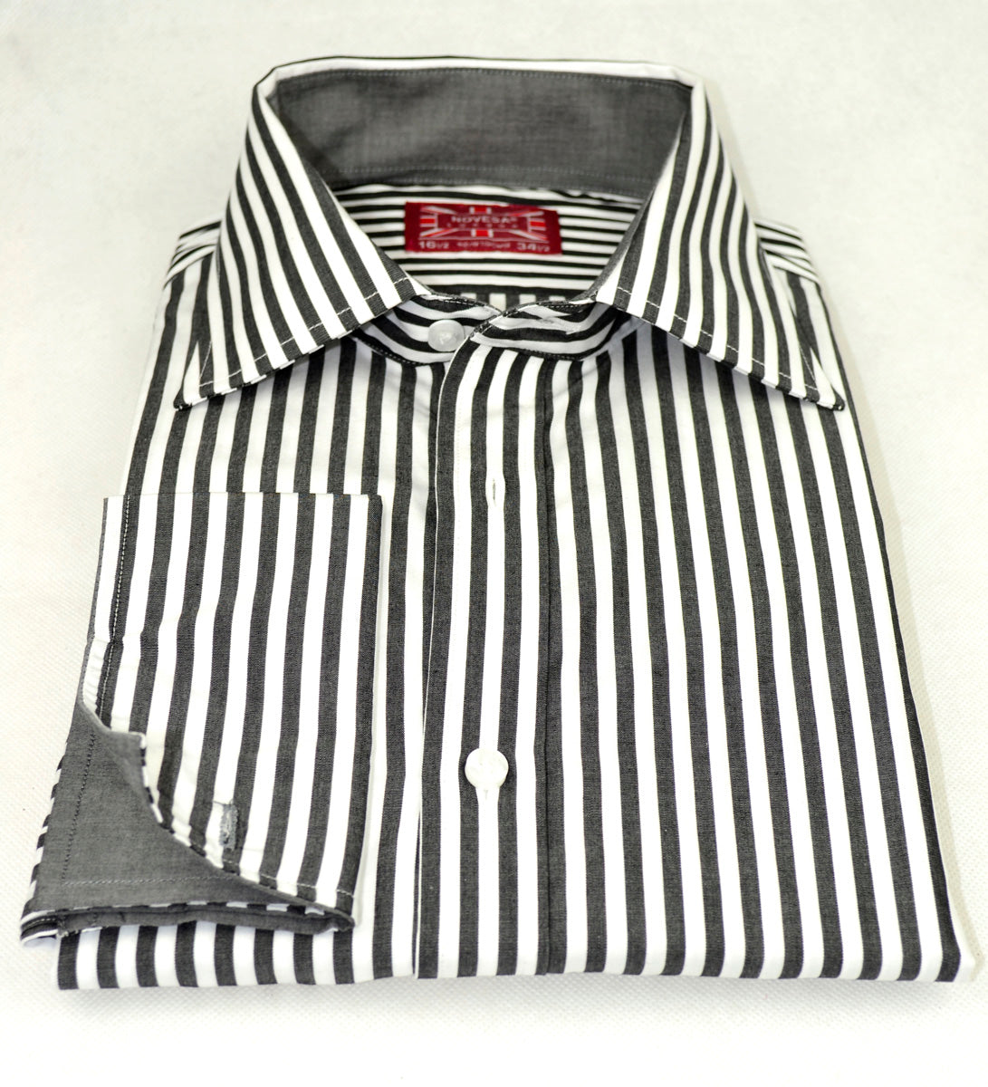Grey and White Stripe Shirt