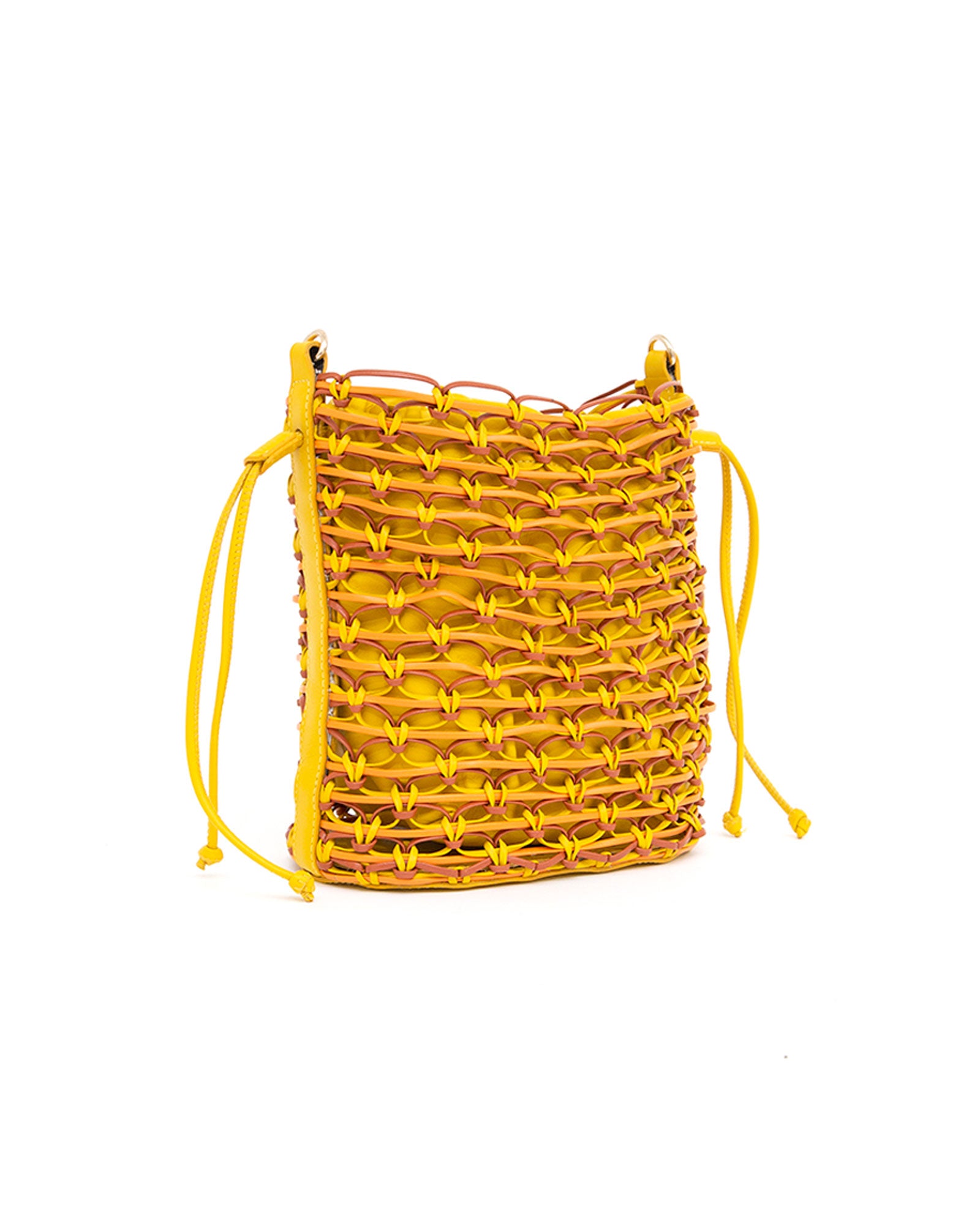 Yellow Sunset Weave Bag