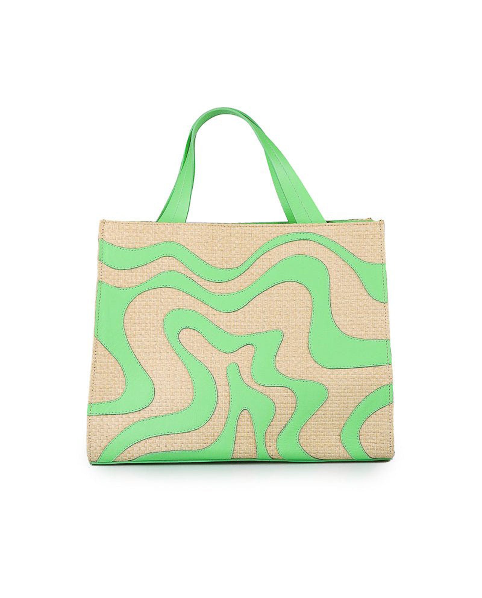 Wavy Lines Natural Bag