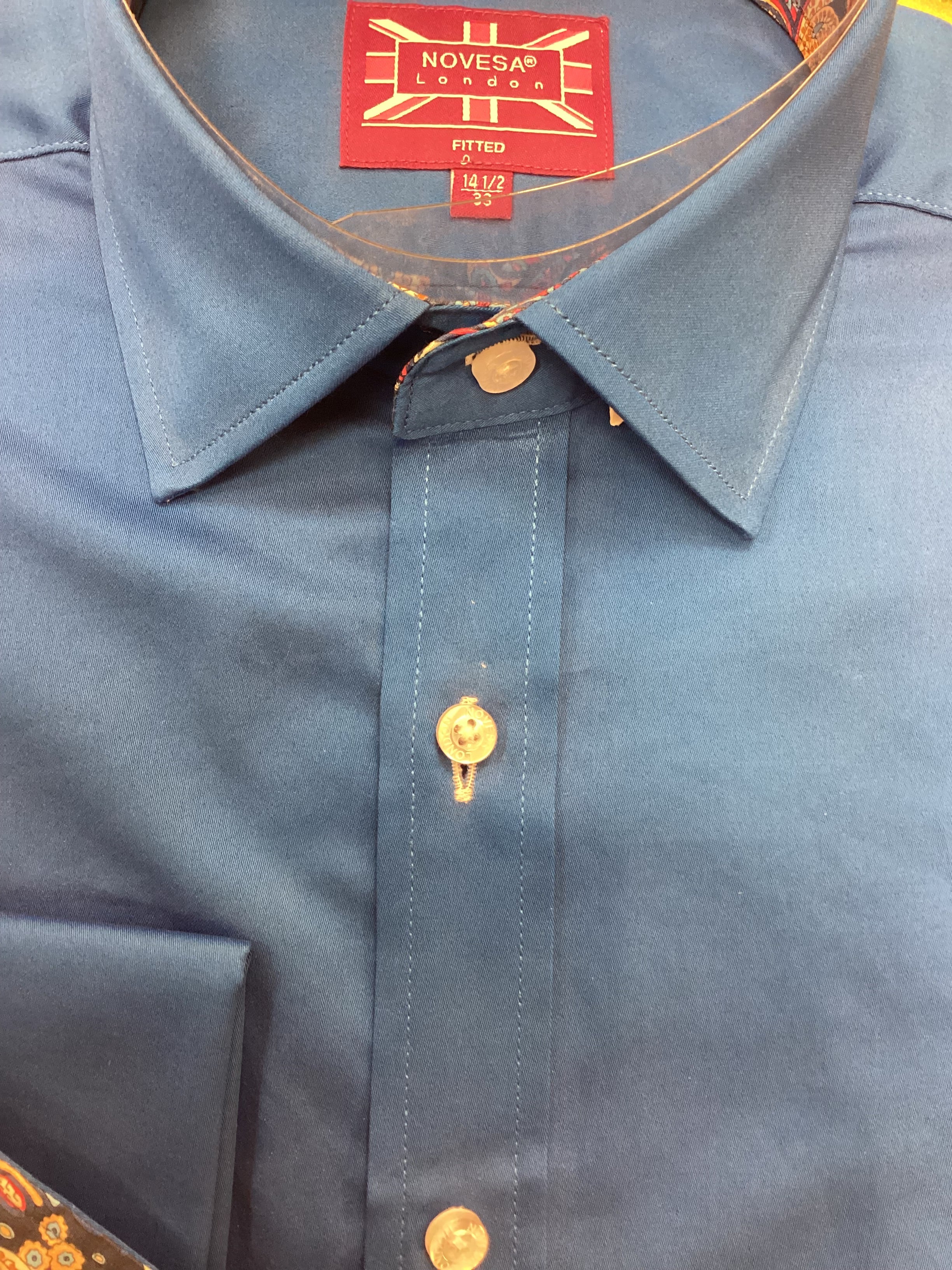 Sateen Royal Blue Shirt