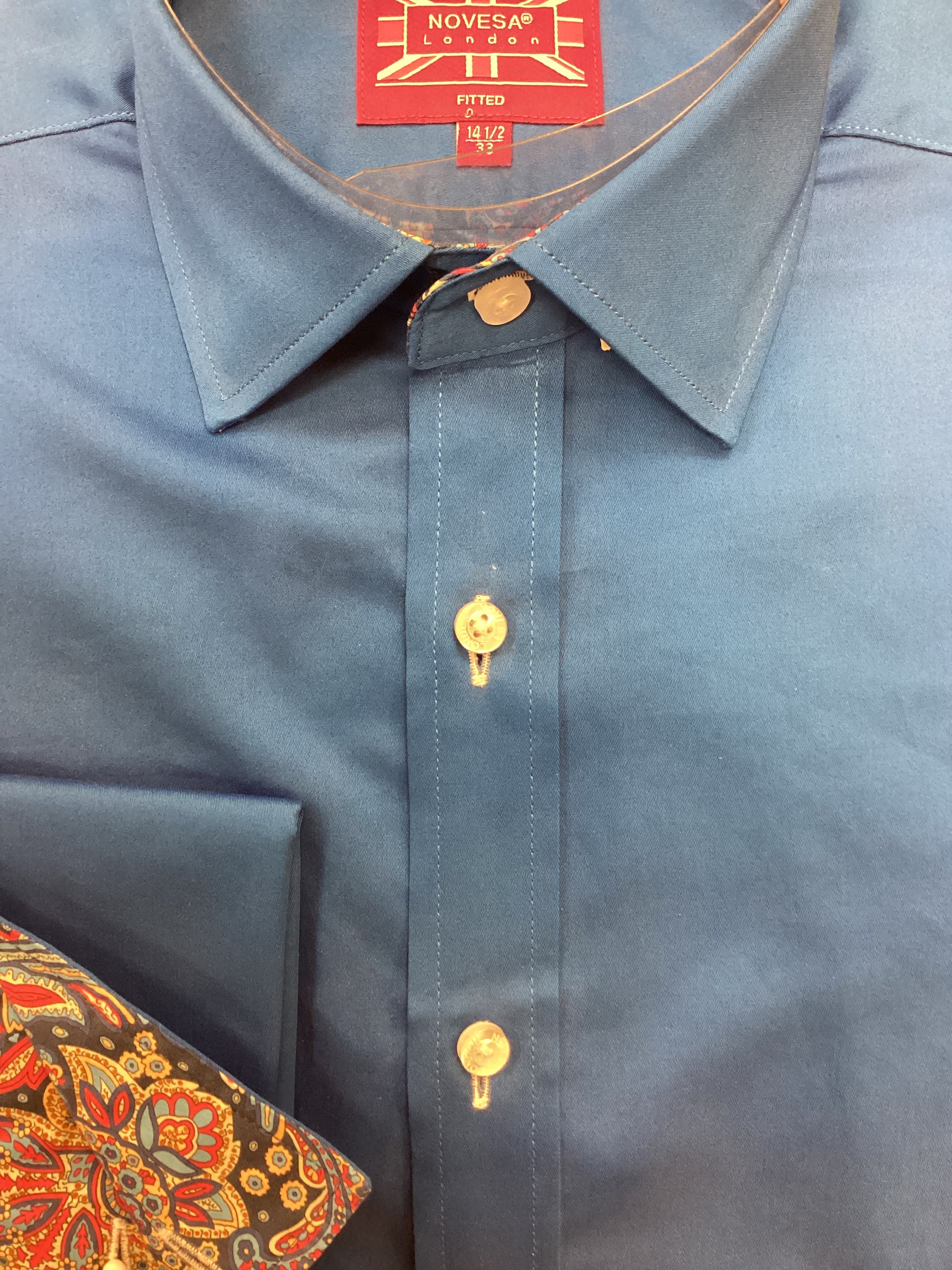 Sateen Royal Blue Shirt