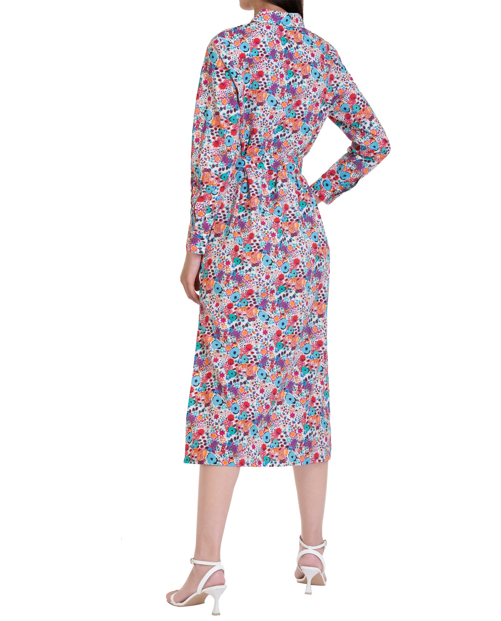 Abstract Floral Long Dress