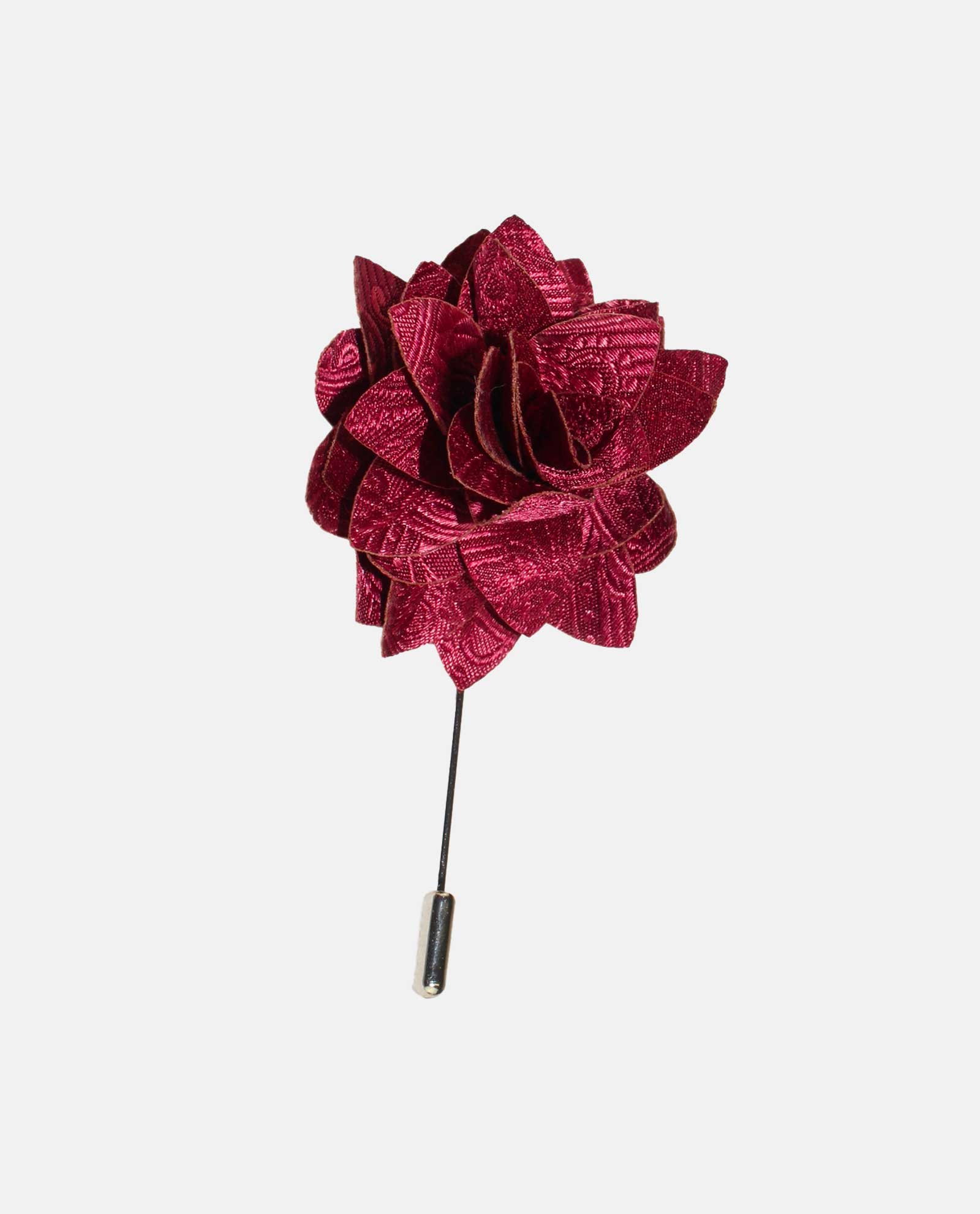 Burgundy Paisley Lapel Pin