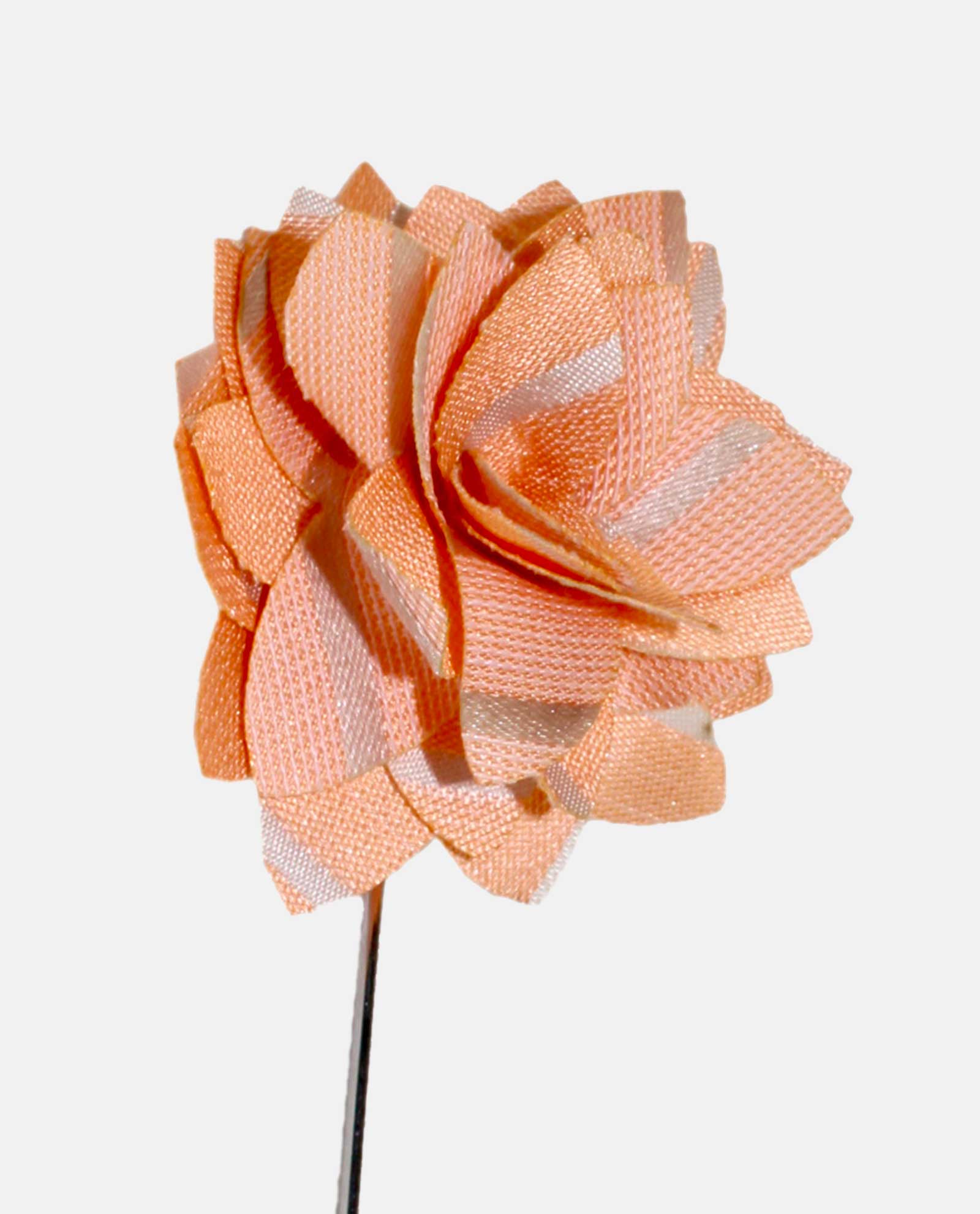 Peach with White Lines Lapel Pin